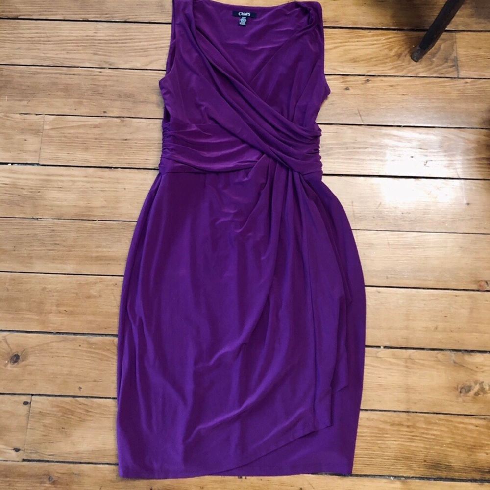 chaps cocktail dress || size m